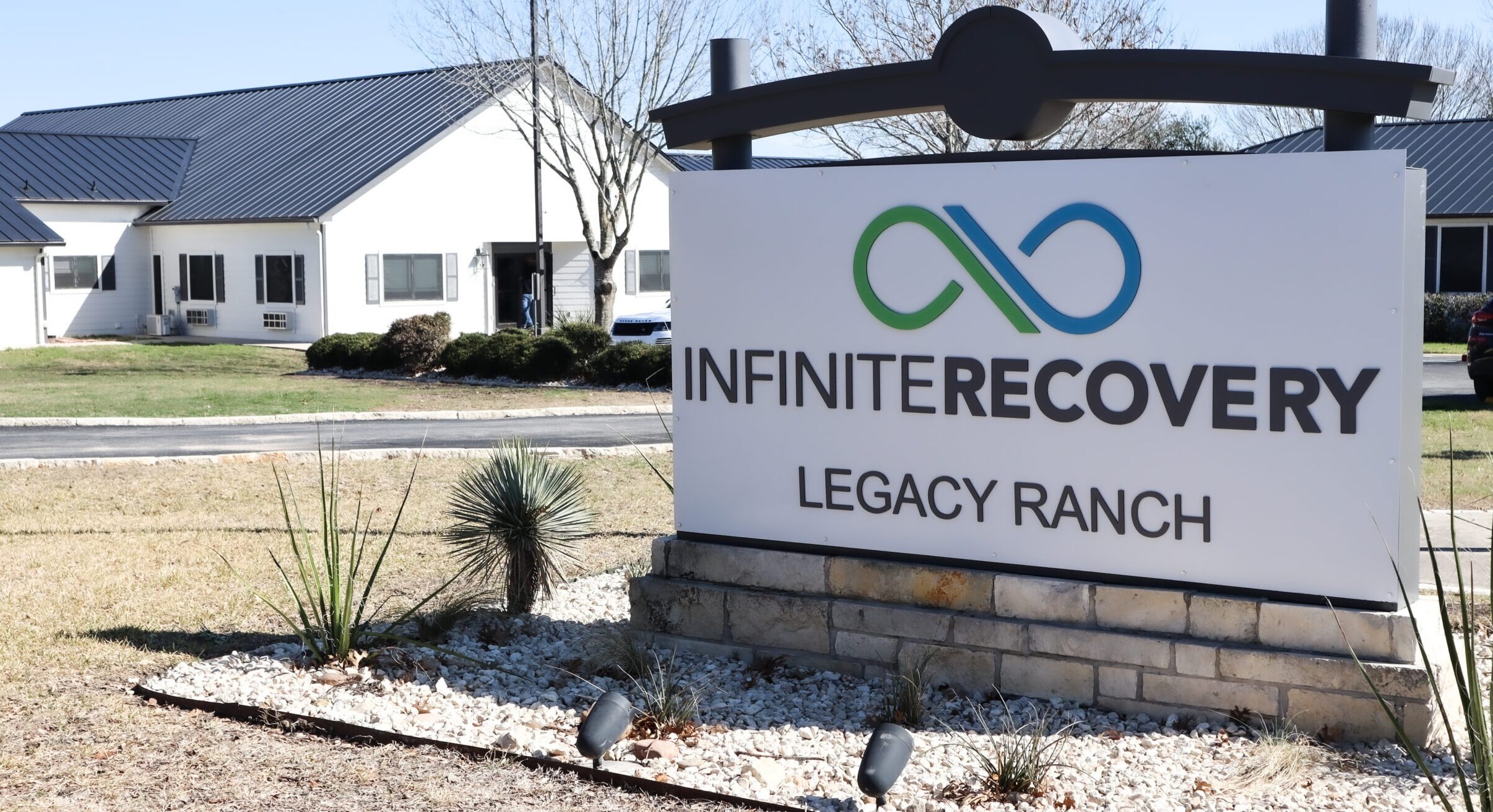 Infinite Recovery's Legacy Ranch sign